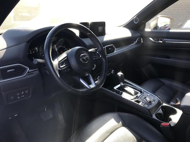 Mazda CX-5 2.0 e-SkyActiv-G M Hybrid 165 Homura , Automaat, Trekhaak, Leder, 19 inch LMV, 360 View, Apple Carplay, Bose, NAVI, Adap. Cruise, Clima, Stuur en Stoelverwarming, Stoelventilatie, LKA, BSM, Auto. Achterklep