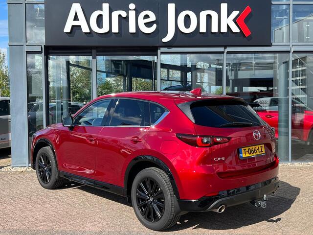 Mazda CX-5 2.0 e-SkyActiv-G M Hybrid 165 Homura | AUTOMAAT | LUXE TREKHAAK | 360 CAMERA | BOSE | STOEL + STUUR VERWARMING | ELEKTR A.KLEP | NED.AUTO | LAGE KM STAND |