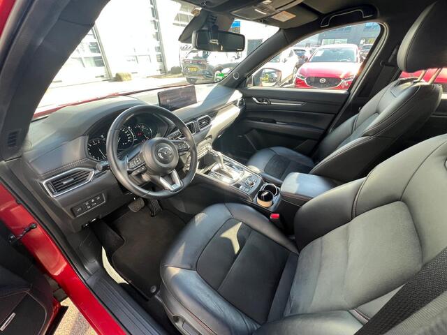 Mazda CX-5 2.0 e-SkyActiv-G M Hybrid 165 Homura | AUTOMAAT | LUXE TREKHAAK | 360 CAMERA | BOSE | STOEL + STUUR VERWARMING | ELEKTR A.KLEP | NED.AUTO | LAGE KM STAND |
