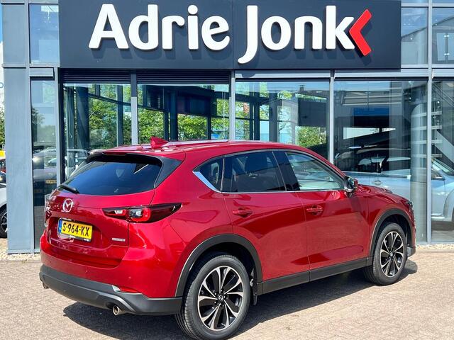 Mazda CX-5 2.0 SkyActiv-G 165 Luxury AUTOMAAT | TREKHAAK | LEDER | 360gr CAMERA | STOELVENTILATIE | STOEL- en STUUR VERWARMING APPLE CARPLAY/ANDROID AUTO | NED. AUTO | DEALER ONDERHOUDEN |