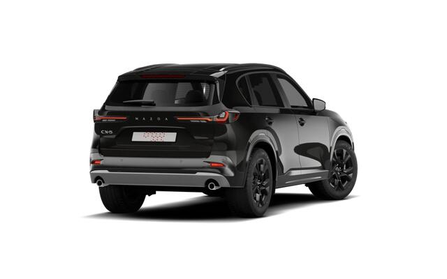Mazda CX-5 Homura - Zwart lederen interieur | 19-inch lichtmetalen velgen, Black | Alarmsysteem | Automatisch dimmende binnenspiegel met randloos design