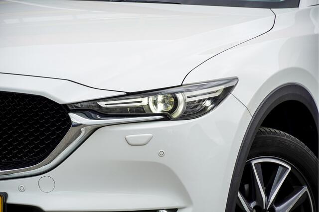 Mazda CX-5 2.0 SkyActiv-G 165PK! Automaat Skylease Luxury BJ2019 Lmv 19" | Led V+A | Pdc | Keyless entry | Elek. trekhaak | Elek. achterklep | 360° Camera | Navi | Head-up display | Bose | Cruise control | Verwarmd stuur | Verwarmde voorstoelen/achterbank