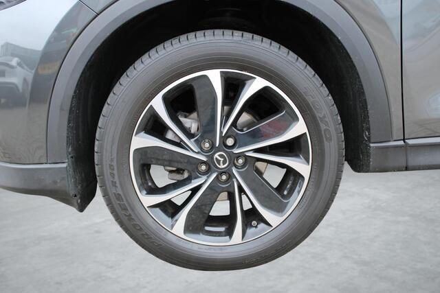 Mazda CX-5 2.0 e-SkyActiv-G M Hybrid 165 Exclusive-Line+Com.P , Automaat, Black Comfort Pack, Leder, Navi, Adap.Cruise, Clima, Apple Carplay, 360 Camera, PDC, HUD, Stuur/Stoelverwarming, 19" LMV