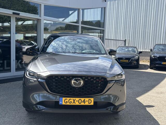Mazda CX-5 2.0 e-SkyActiv-G M Hybrid 165 Homura NL- Auto,1e Eig., Dealer Onderh., Sunroof, Trekhaak, Bose, 360 Camera, Cruise Controle Ad., Elektr. Stoelen + Best.geheugen., Stoel ventilatie, Stoel verw., Stuur verw.