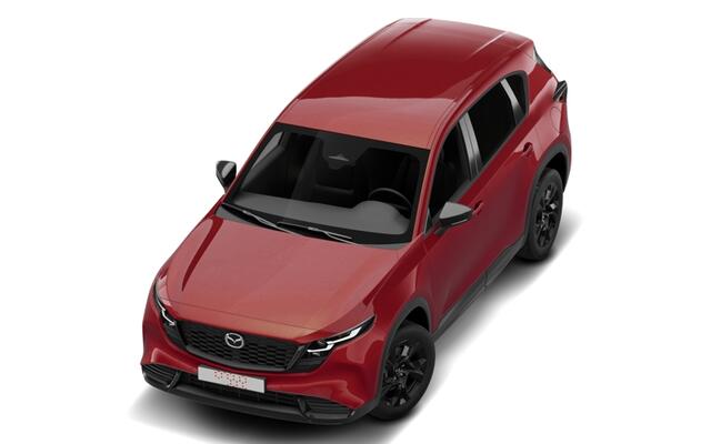 Mazda CX-5 Homura - Zwart lederen interieur | 19-inch lichtmetalen velgen, Black | Alarmsysteem | Automatisch dimmende binnenspiegel met randloos design