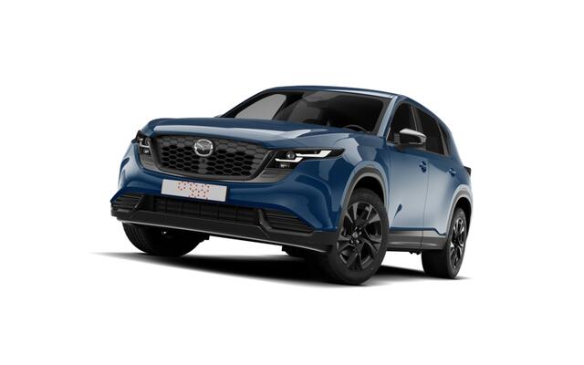 Mazda CX-5 Homura - Tan lederen interieur | 19-inch lichtmetalen velgen, Black | Alarmsysteem | Automatisch dimmende binnenspiegel met randloos design