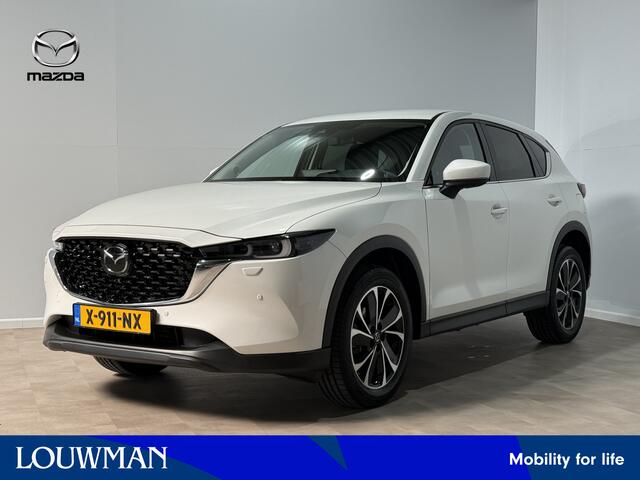 Mazda CX-5 2.0 e-SkyActiv-G M Hybrid 165 Exclusive-Line + Black Comfort pakket Navigatie | PDC v+a en 360 Gr. camera | Leder | Stoelverwarming