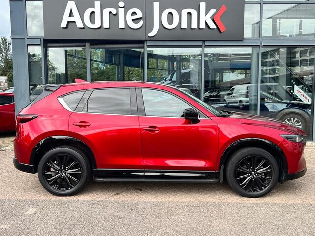 Mazda CX-5 2.0 e-SkyActiv-G M Hybrid 165 Homura Comfort Pack AUTOMAAT | TREKHAAK | LEDER | 360gr CAMERA | Bose AUDIO | STOELVENMTILATIE | STOEL- en STUURVERWARMING | 1e EIG |