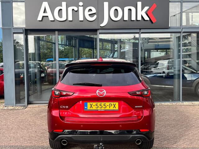 Mazda CX-5 2.0 e-SkyActiv-G M Hybrid 165 Homura Comfort Pack AUTOMAAT | TREKHAAK | LEDER | 360gr CAMERA | Bose AUDIO | STOELVENMTILATIE | STOEL- en STUURVERWARMING | 1e EIG |
