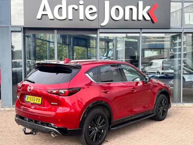 Mazda CX-5 2.0 e-SkyActiv-G M Hybrid 165 Homura Comfort Pack AUTOMAAT | TREKHAAK | LEDER | 360gr CAMERA | Bose AUDIO | STOELVENMTILATIE | STOEL- en STUURVERWARMING | 1e EIG |