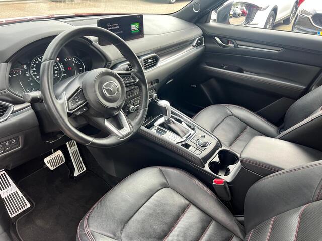 Mazda CX-5 2.0 e-SkyActiv-G M Hybrid 165 Homura Comfort Pack AUTOMAAT | TREKHAAK | LEDER | 360gr CAMERA | Bose AUDIO | STOELVENMTILATIE | STOEL- en STUURVERWARMING | 1e EIG |