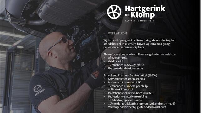 Mazda CX-5 2.0 e-SkyActiv-G Homura automaat met Black Comfort Pack, Sunroof, afneembare trekhaak en klasse III alarmsysteem : dealer onderhouden