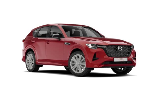 Mazda CX-60 Mazda e-Skyactiv PHEV 327 8AT AWD Homura Business Edition | 12,3-inch TFT-kleurendisplay met bediening via centrale HMI Commander, touchscreen (voor Apple CarPlay / Android Auto(TM)) of voice control | 12,3-inch digitale meterset | 20-inch lichtmetalen ve