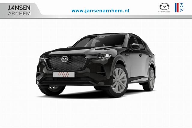 Mazda CX-60 Mazda Homura Business Edition | 12,3-inch TFT-kleurendisplay met bediening via centrale HMI Commander, touchscreen (voor Apple CarPlay / Android Auto(TM)) of voice control | 12,3-inch digitale meterset | 20-inch lichtmetalen velgen, Black
