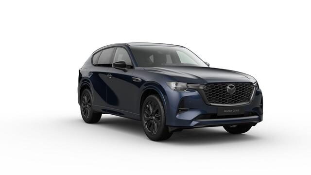 Mazda CX-60 Homura Plus | 12,3-inch TFT-kleurendisplay met bediening via centrale HMI Commander, touchscreen (voor Apple CarPlay / Android Auto(TM)) of voice control | 12,3-inch digitale meterset | 20-inch lichtmetalen velgen, Black