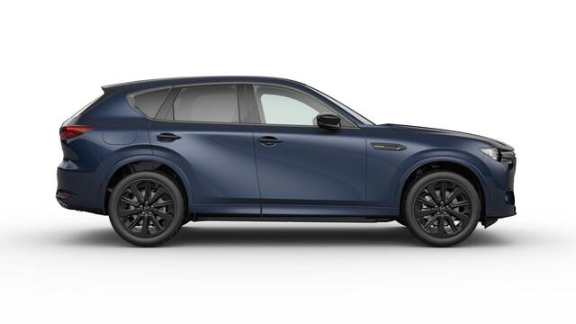 Mazda CX-60 Homura Plus | 12,3-inch TFT-kleurendisplay met bediening via centrale HMI Commander, touchscreen (voor Apple CarPlay / Android Auto(TM)) of voice control | 12,3-inch digitale meterset | 20-inch lichtmetalen velgen, Black