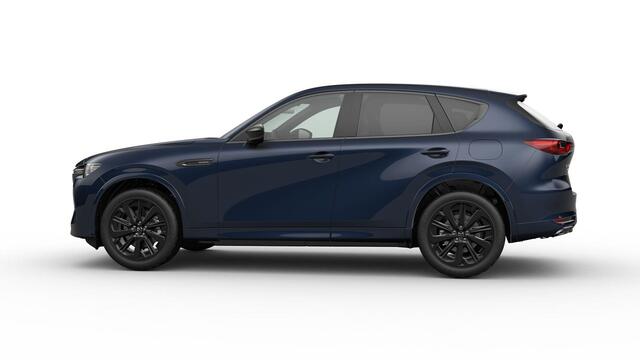 Mazda CX-60 Homura Plus | 12,3-inch TFT-kleurendisplay met bediening via centrale HMI Commander, touchscreen (voor Apple CarPlay / Android Auto(TM)) of voice control | 12,3-inch digitale meterset | 20-inch lichtmetalen velgen, Black