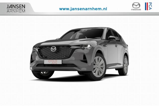 Mazda CX-60 Homura Business Edition | 12,3-inch TFT-kleurendisplay met bediening via centrale HMI Commander, touchscreen (voor Apple CarPlay / Android Auto(TM)) of voice control | 12,3-inch digitale meterset | 20-inch lichtmetalen velgen, Black