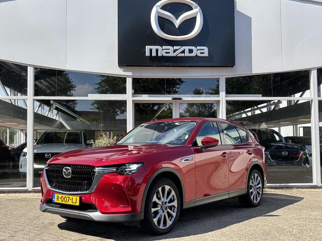 Mazda CX-60 2.5 e-SkyActiv PHEV Exclusive-Line NL-Auto, Dealer Ondh, 1e Eig., Navigatie, Apple Carplay / Android Auto, Leer, Stoelen geventileerde + Verwarmd, Trekhaak, Cruise Controle Add., A-Rij Camera