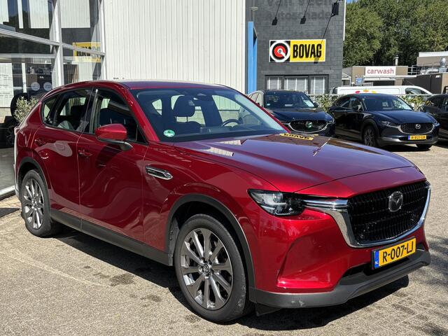 Mazda CX-60 2.5 e-SkyActiv PHEV Exclusive-Line NL-Auto, Dealer Ondh, 1e Eig., Navigatie, Apple Carplay / Android Auto, Leer, Stoelen geventileerde + Verwarmd, Trekhaak, Cruise Controle Add., A-Rij Camera