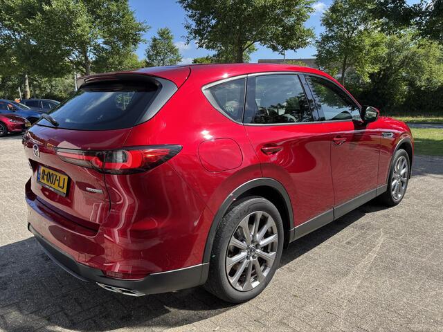 Mazda CX-60 2.5 e-SkyActiv PHEV Exclusive-Line NL-Auto, Dealer Ondh, 1e Eig., Navigatie, Apple Carplay / Android Auto, Leer, Stoelen geventileerde + Verwarmd, Trekhaak, Cruise Controle Add., A-Rij Camera