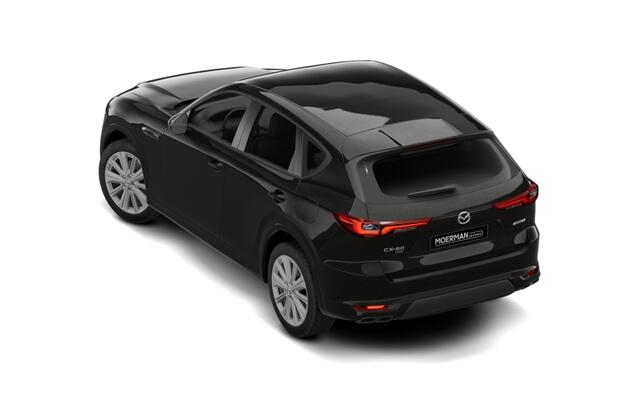Mazda CX-60 Homura Plus | 12,3-inch TFT-kleurendisplay met bediening via centrale HMI Commander, touchscreen (voor Apple CarPlay / Android Auto(TM)) of voice control | 12,3-inch digitale meterset | 20-inch lichtmetalen velgen, Black