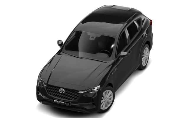 Mazda CX-60 Homura Plus | 12,3-inch TFT-kleurendisplay met bediening via centrale HMI Commander, touchscreen (voor Apple CarPlay / Android Auto(TM)) of voice control | 12,3-inch digitale meterset | 20-inch lichtmetalen velgen, Black