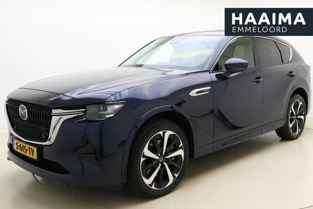 Mazda CX-60 2.5 e-SkyActiv PHEV Takumi 8-Traps Automaat | Panoramadak | Leer | 360 camera | Adaptive cruise | Navigatie | Stoel- stuurverwarming |Elektrische achterklep | Keyless | 20"LMV