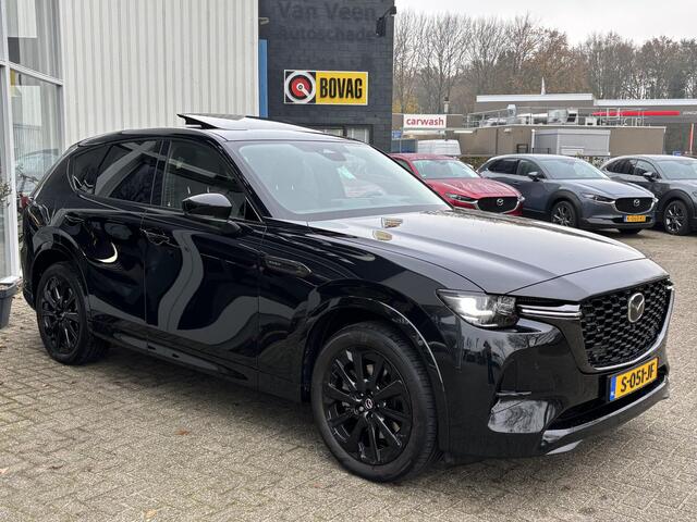 Mazda CX-60 2.5 e-SkyActiv PHEV Homura 1e Eig., Dealer Ondh., Navigatie, Apple Carplay/ Android Auto, 360 Camera, Head-up Display, Pano.dak, Leer, Stoel verw., Stoel ventilatie, Stuur verwarming, Bose.