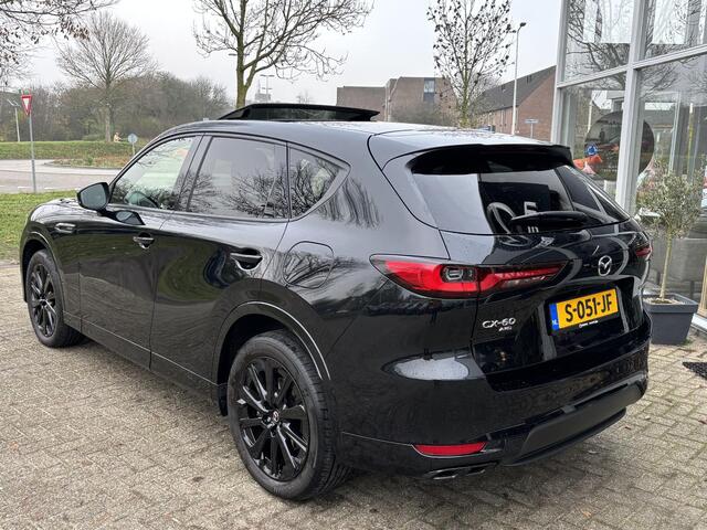 Mazda CX-60 2.5 e-SkyActiv PHEV Homura 1e Eig., Dealer Ondh., Navigatie, Apple Carplay/ Android Auto, 360 Camera, Head-up Display, Pano.dak, Leer, Stoel verw., Stoel ventilatie, Stuur verwarming, Bose.