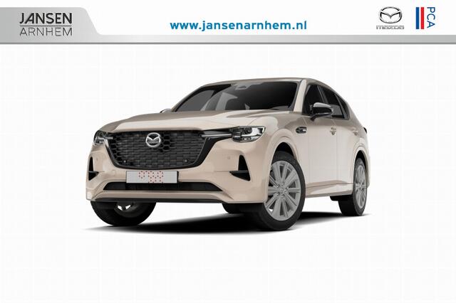 Mazda CX-60 Homura Business Edition - Zwart Nappa Leder | 12,3-inch TFT-kleurendisplay met bediening via centrale HMI Commander, touchscreen (voor Apple CarPlay / Android Auto(TM)) of voice control | 12,3-inch digitale meterset | 20-inch lichtmetalen velgen, Black