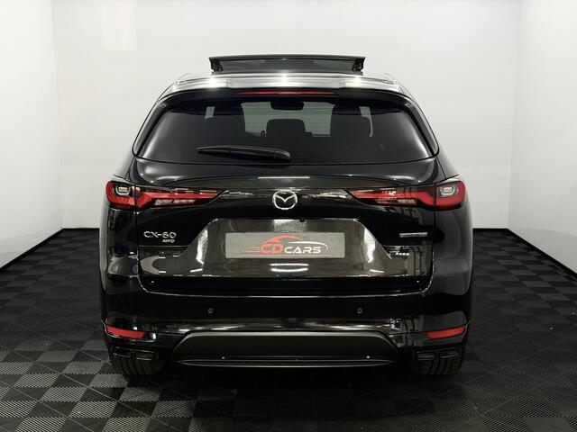 Mazda CX-60 2.5 e-SkyActiv PHEV Homura Plus Panoramadak, Leder, 360 Camera, Head-up display, Memory stoelen, Bose geluidsysteem, Keyless start, Virtual desk