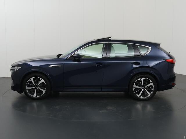 Mazda CX-60 2.5 e-SkyActiv PHEV Takumi | Panoramadak | LED | Ele.verstelbare stoelen + geheugen | Stoelverwarming V + A | HUD | Navigatie | DAB | Stoelkoeling | Adaptieve Cruise Control |
