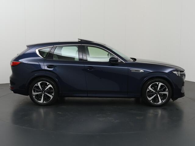 Mazda CX-60 2.5 e-SkyActiv PHEV Takumi | Panoramadak | LED | Ele.verstelbare stoelen + geheugen | Stoelverwarming V + A | HUD | Navigatie | DAB | Stoelkoeling | Adaptieve Cruise Control |
