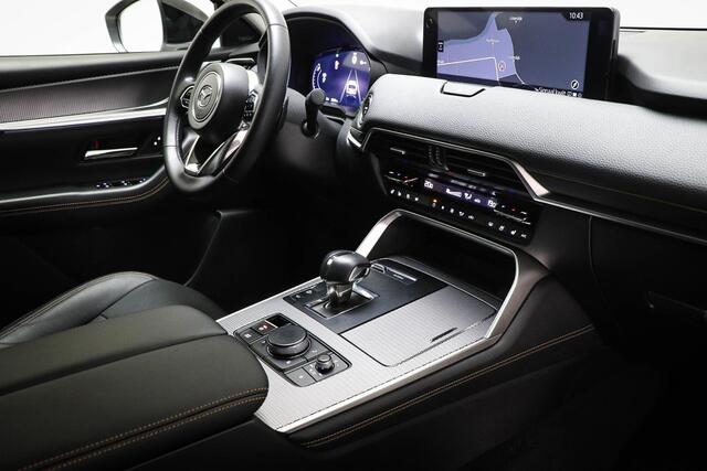 Mazda CX-60 2.5 e-SkyActiv PHEV Homura | SOH 93% | ACHTERBANKVERWARMING | STOELVENTILATIE | DRAADLOZE LADER | 360 CAMERA