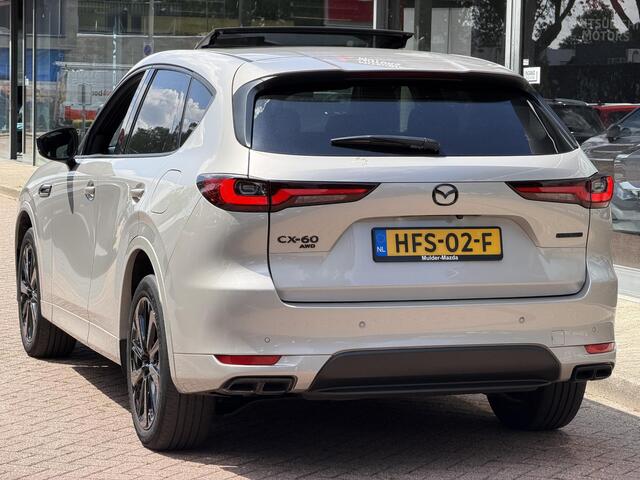 Mazda CX-60 2.5 e-SkyActiv PHEV Homura Plus Automaat 328PK | Schuikanteldak | Elekt. trekhaak | Leder | Navigatie | BSM | Dealeronderhouden
