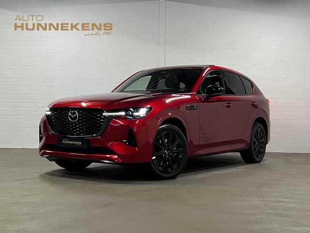 Mazda CX-60 2.5 e-SkyActiv PHEV Homura Plus Open dak | Adapt. Cruise | Stoelventilatie | Stuur-/Stoelverwarming | 360 camera | Head-up | Carplay | Bose sound | Memory