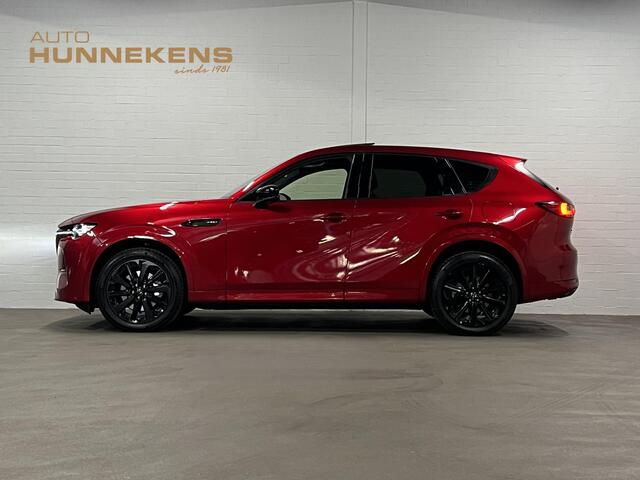 Mazda CX-60 2.5 e-SkyActiv PHEV Homura Plus Open dak | Adapt. Cruise | Stoelventilatie | Stuur-/Stoelverwarming | 360 camera | Head-up | Carplay | Bose sound | Memory
