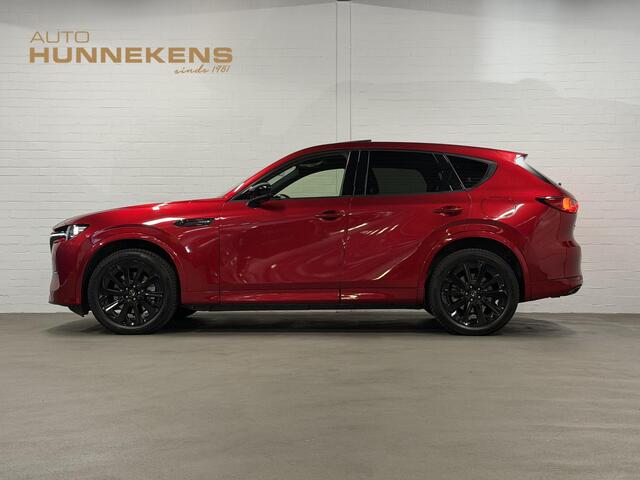 Mazda CX-60 2.5 e-SkyActiv PHEV Homura Plus Open dak | Adapt. Cruise | Stoelventilatie | Stuur-/Stoelverwarming | 360 camera | Head-up | Carplay | Bose sound | Memory