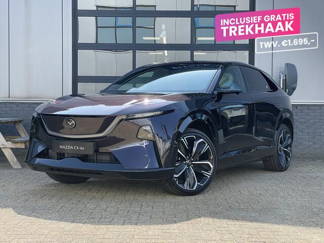 Mazda CX-6e Takumi Plus 78 kWh | DIGITALE SPIEGELS | PANO DAK | STOEL + STUURVERWARMING | GRATIS TREKHAAK! T.W.V. ¤ 1695,-