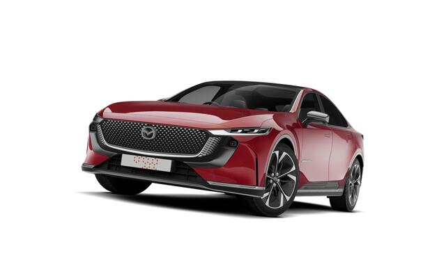Mazda CX-6e Takumi Business Edition | Alarmsysteem | Automatisch dimmende binnenspiegel met randloos design | Draadloze Apple CarPlay en Android Auto(TM)