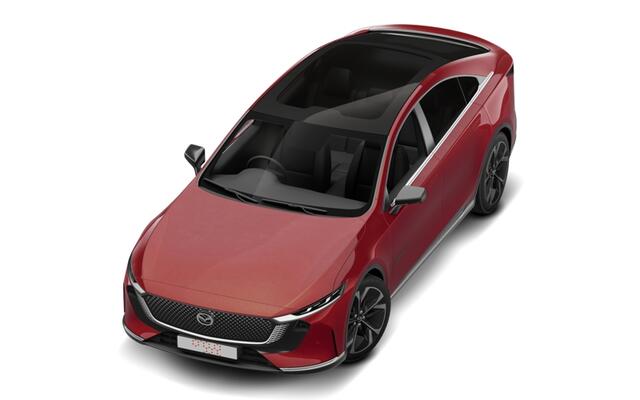 Mazda CX-6e Takumi Business Edition | Alarmsysteem | Automatisch dimmende binnenspiegel met randloos design | Draadloze Apple CarPlay en Android Auto(TM)