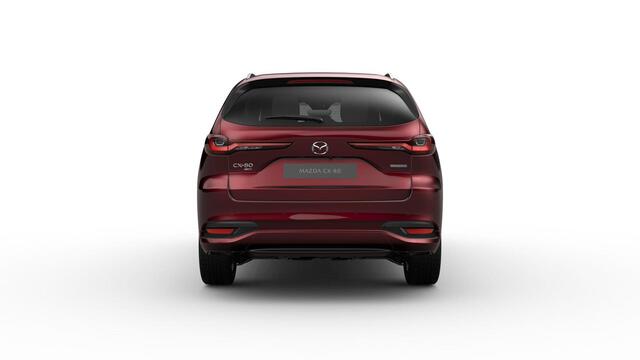 Mazda CX-80 2.5 e-SkyActiv PHEV Homura Plus / Artisan Red / Zwart Nappa leder