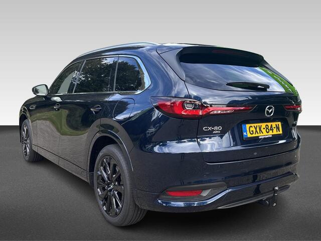 Mazda CX-80 2.5 e-SkyActiv PHEV Homura Plus 7-zitter Uitklapbare trekhaak | klasse III alarm | meest luxe uitvoering Nieuwprijs ¤76.000,-