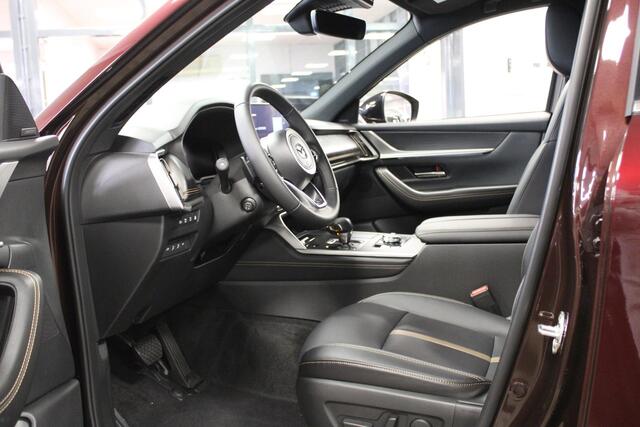 Mazda CX-80 2.5 e-SkyActiv PHEV 327PK Homura 6p. , Nieuwe Auto, 10 KM, Voorraadvoordeel ¤ 10.373-, Convenience & Sound Pack, Leder, Adap.Cruise, Bose, 360 Camera, HUD, Stoelverwarming/ventilatie, LMV 20 Inch