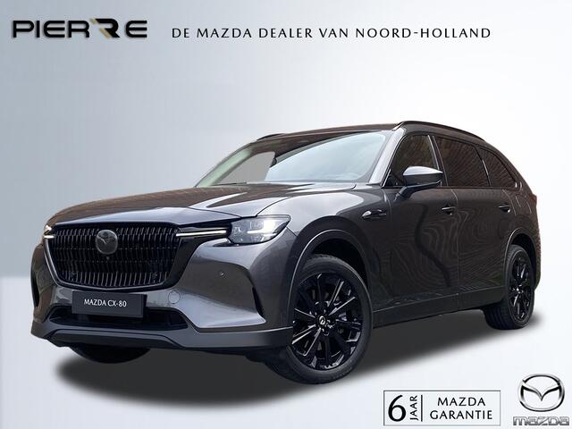 Mazda CX-80 2.5 e-SkyActiv PHEV Exclusive-Line | BLACK LINE EDITION | ¤ 6500,- VOORDEEL van ¤ 74.340,- voor ¤ 67.900,-