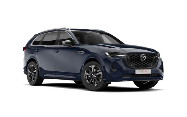 Mazda CX-80 Homura Plus - Tan Nappa Leder Captain Seat Pack | 12,3-inch TFT-kleurendisplay met bediening via centrale HMI Commander, touchscreen (voor Apple CarPlay / Android Auto(TM)) of voice control | 12,3-inch digitale meterset | 20-inch lichtmetalen velgen, Blac