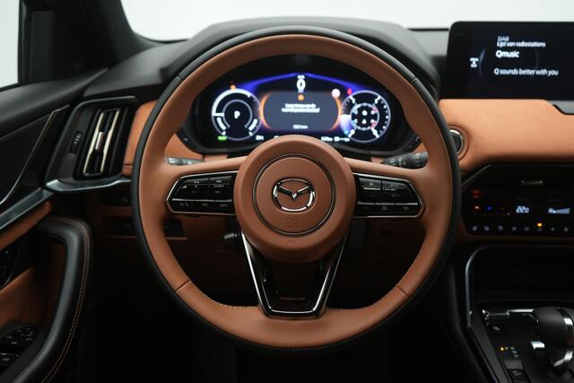 Mazda CX-80 2.5 E-SKYACTIV PHEV Homura Plus 4WD automaat 6p. | Tan lederen interieur | voorraad voordeel | direct leverbaar