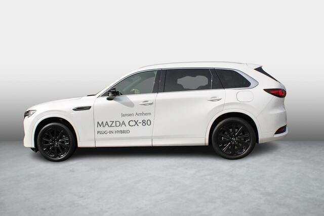 Mazda CX-80 2.5 e-SkyActiv PHEV 327PK Homura 6p. , Demovoordeel ¤11.124,-, Leder, Alarm Klasse 3, Adap.Cruise, Bose, Navi, Apple Carplay, 360 Camera, HUD, Stoelverwarming/ventilatie, LMV 20 Inch