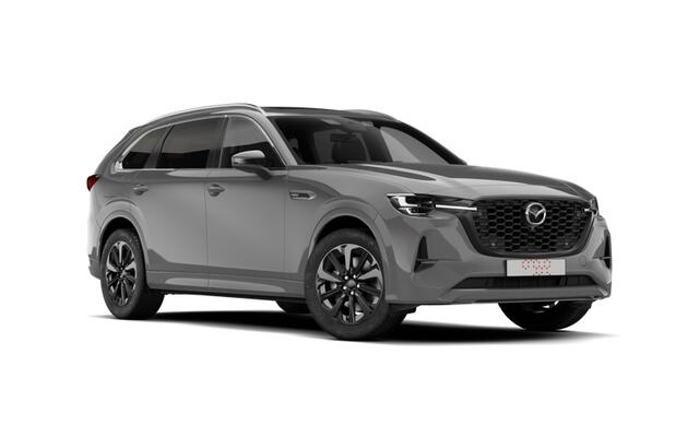 Mazda CX-80 Homura Plus - Tan Nappa Leder Captain Seat Pack | 12,3-inch TFT-kleurendisplay met bediening via centrale HMI Commander, touchscreen (voor Apple CarPlay / Android Auto(TM)) of voice control | 12,3-inch digitale meterset | 20-inch lichtmetalen velgen, Blac